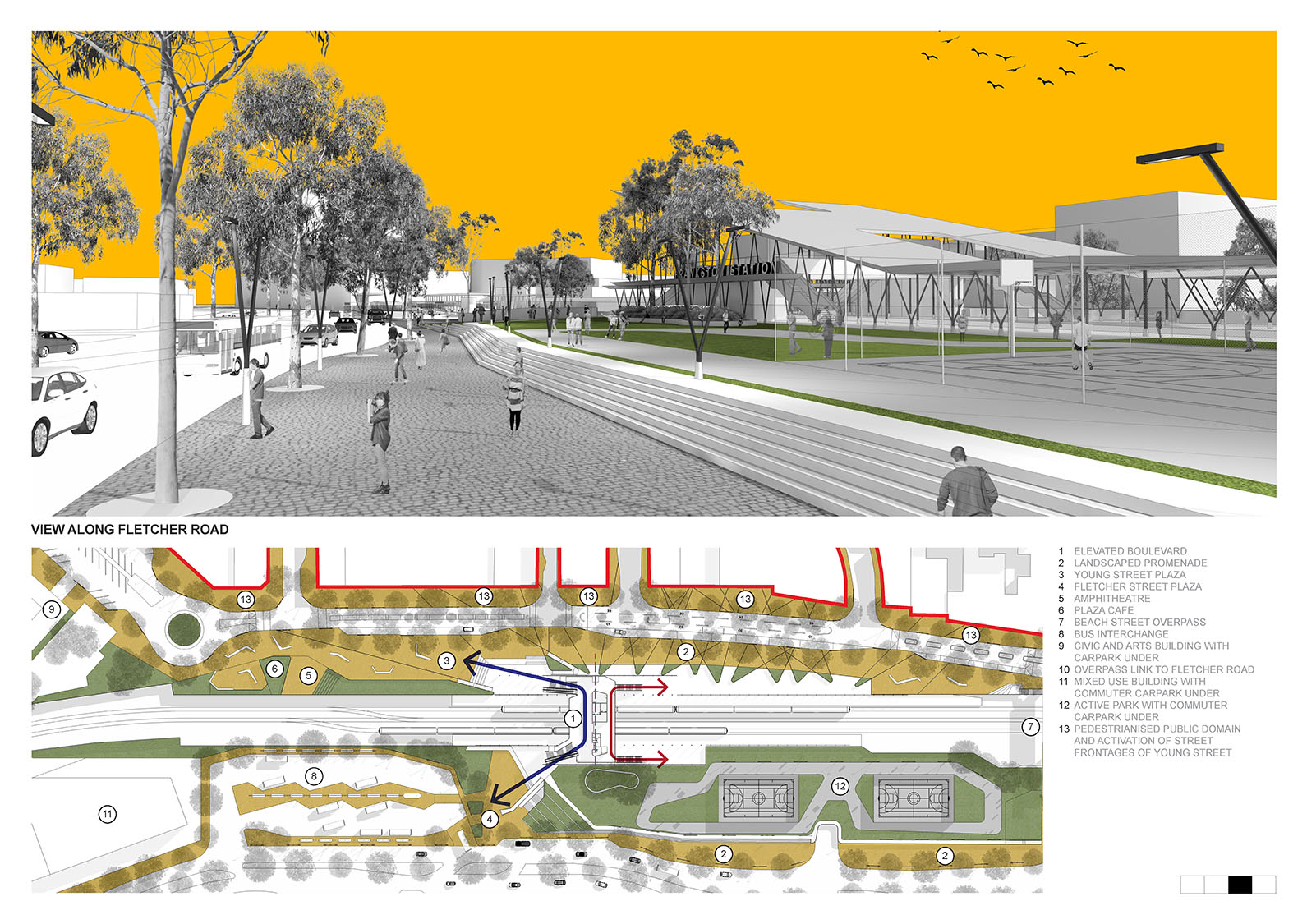Frankston Rail Station Competition Board 3